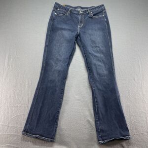 Wrangler Aura Jeans Womens 36x32 Blue‎ Straight Western Stretch Mid Rise